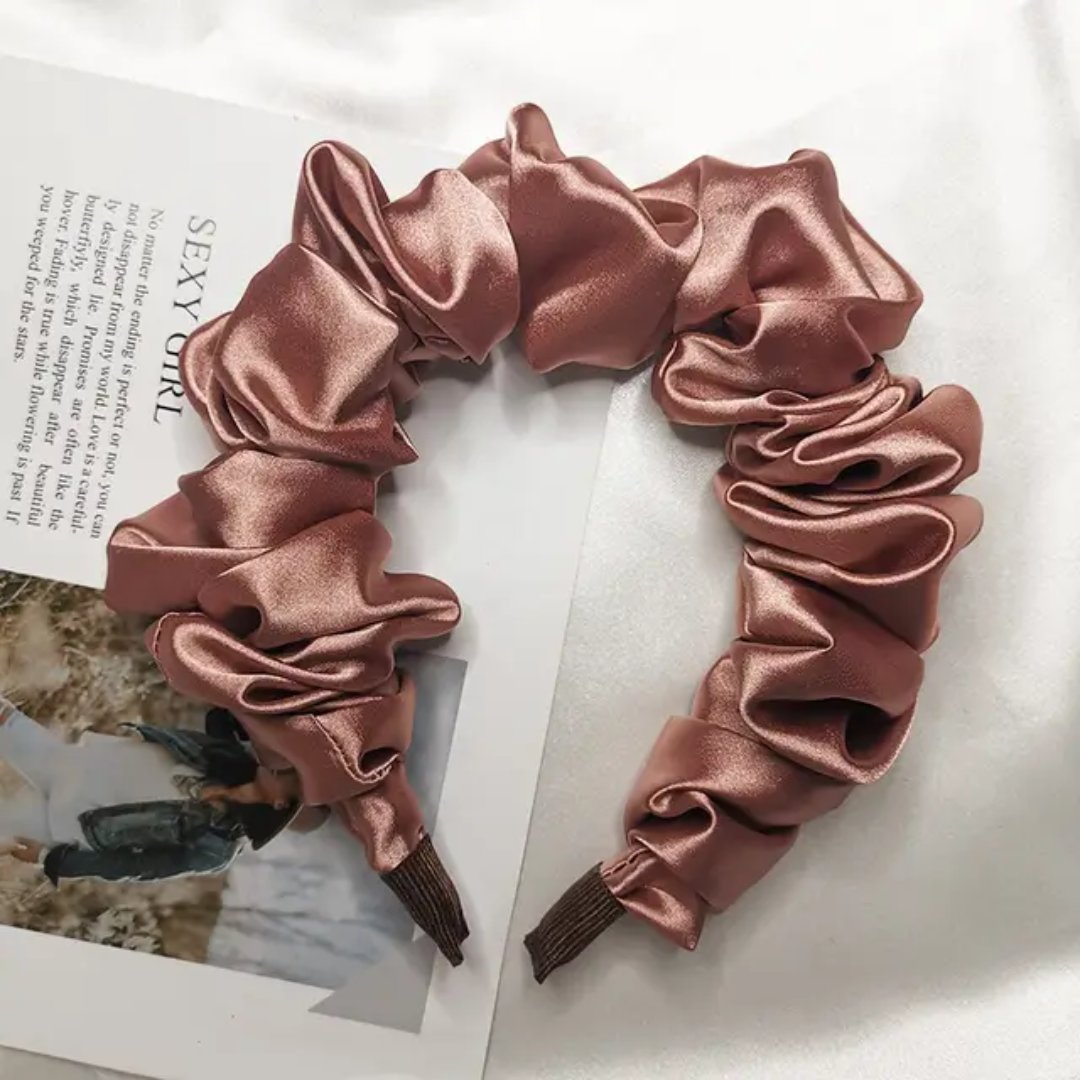 Satin Scrunch Headband - product photo