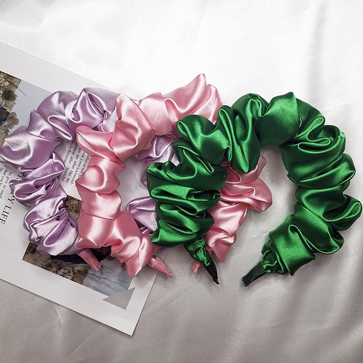 Satin Scrunch Headband - product photo
