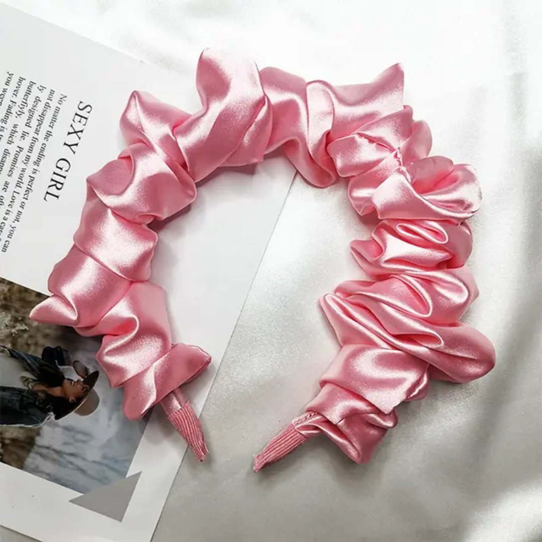 Satin Scrunch Headband - product photo