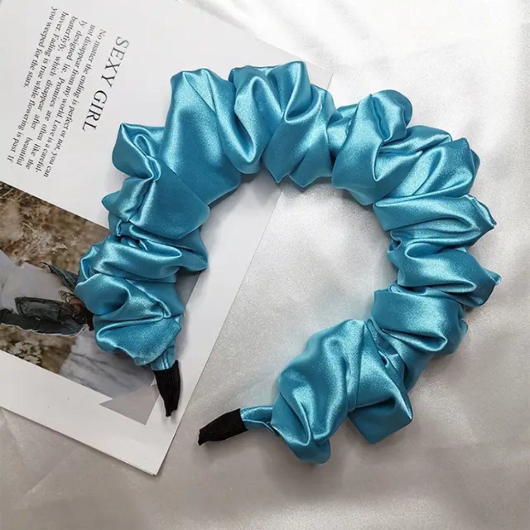 Satin Scrunch Headband - product photo