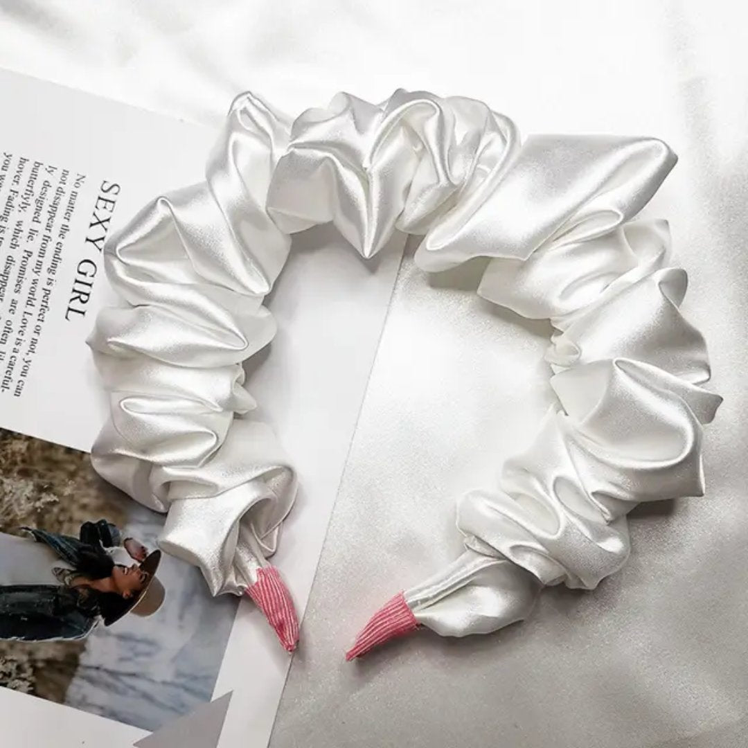 Satin Scrunch Headband - product photo