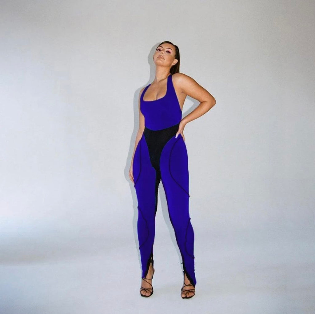 Cobalt Nights Jumpsuit - product photo