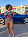 Keep It 100 Long Sleeve Top - colorful graphic print
