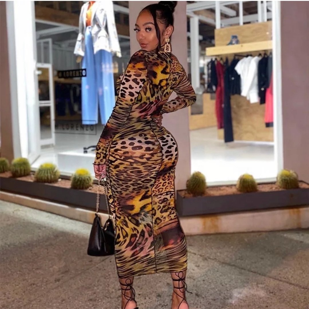 Safari Queen Bodycon - back view