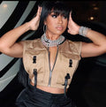 Cargo Baddie Vest Top - product photo